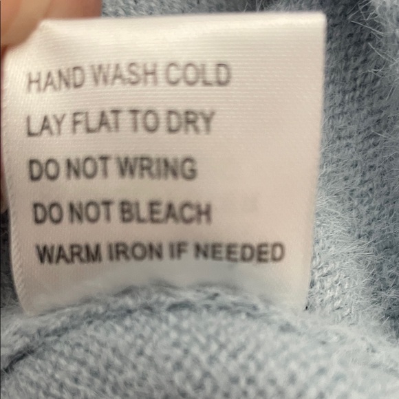 NWT Nikka K Blue Sweater Hoodie with 'PARIS' Text Plus Size 3X - Picture 13 of 13